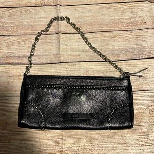 Genuine Black Leather clutch by Cole Haan